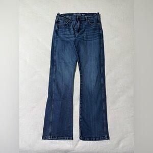 Wrangler Retro Jeans Mens 34x32 Blue Slim Boot Bootcut Mid Rise Medium Wash